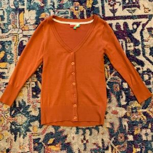 ModCloth Pumpkin Spice cardigan, 3/4 sleeve